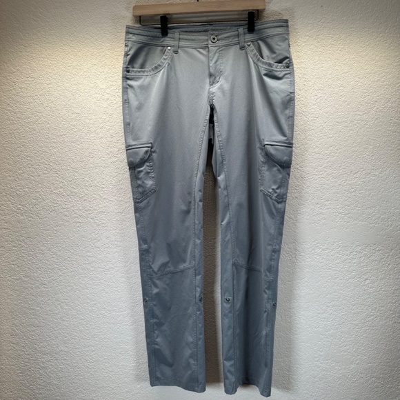 Kuhl Pants Womens 12 R Freeflex Roll up Gray UV Protective Hiking Camping Trail - Picture 16 of 16